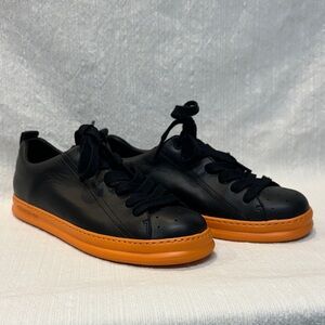 Camper Runner Black and Orange Sneakers | 40